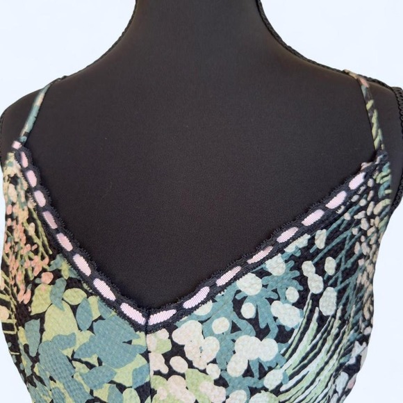 Y2K 100% Silk Floral Slip Dress - Picture 3 of 5